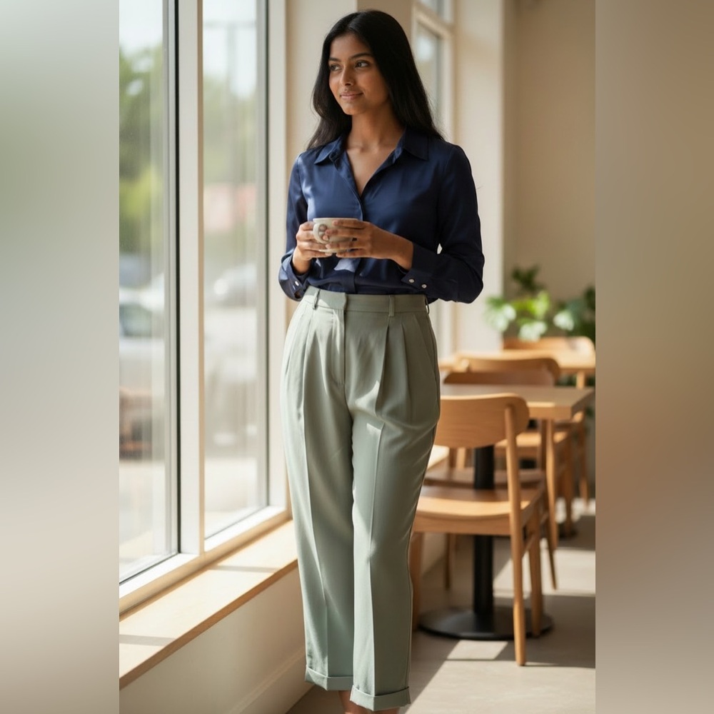 Jones New York Wool lined Pants Women's Sage 14